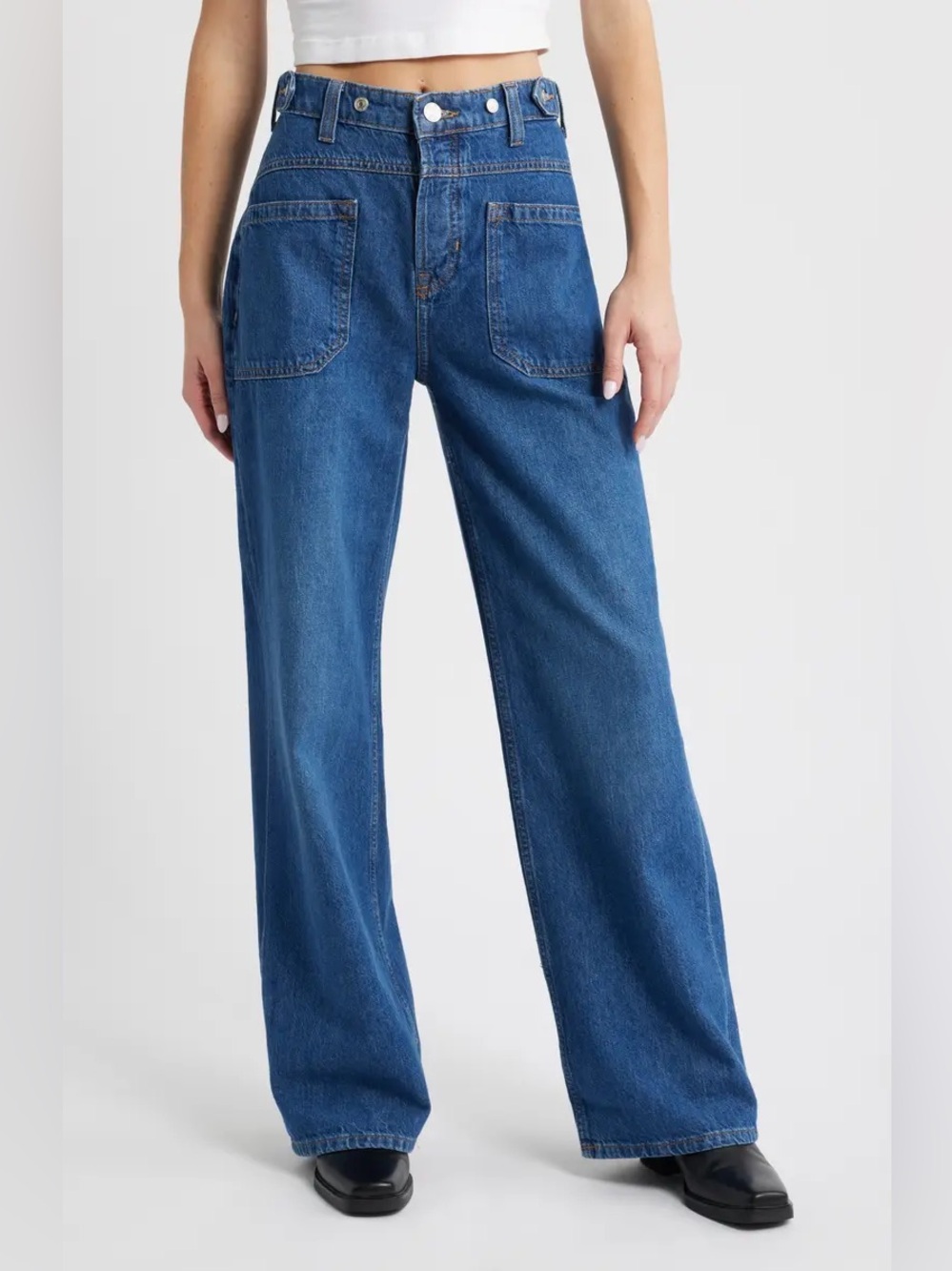 We the Free Palmer Cuffed Baggy Jeans - Picture 2 of 4
